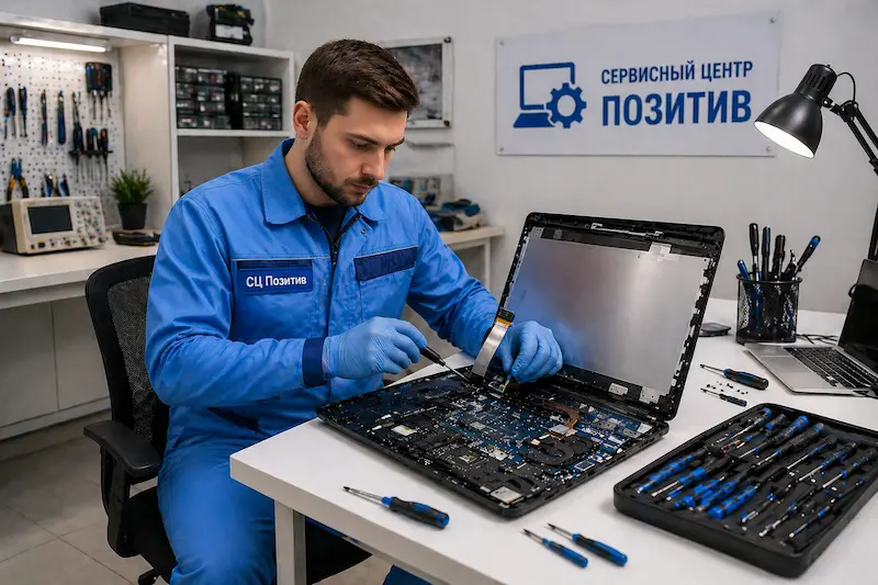 Замена шлейфа матрицы ноутбука в Курске