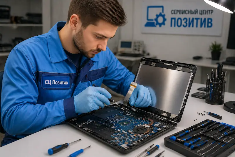 Ремонт шлейфа матрицы ноутбука в Курске