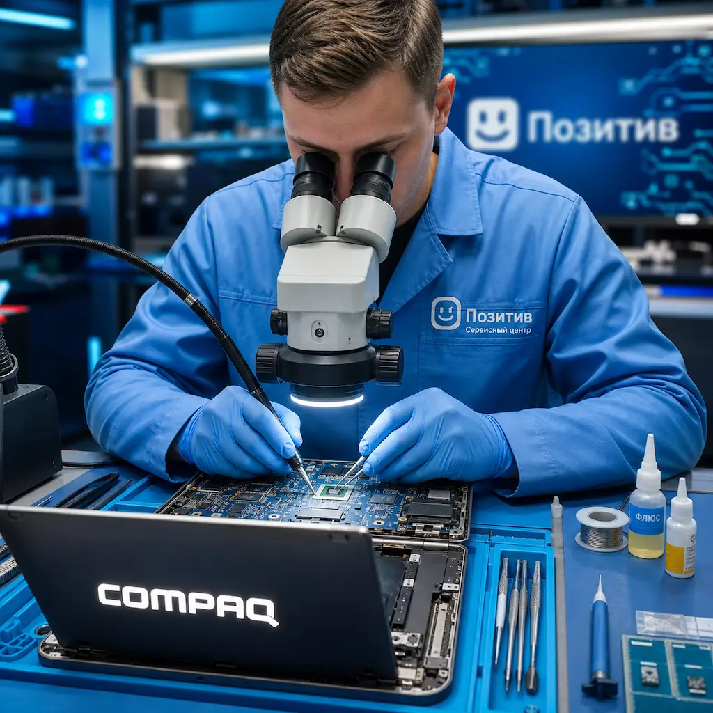 Замена видеокарты ноутбука Compaq в Курске