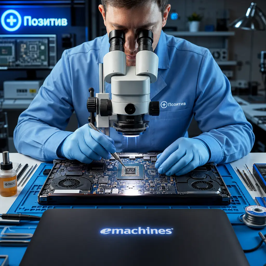 Замена видеокарты ноутбука Emachines в Курске