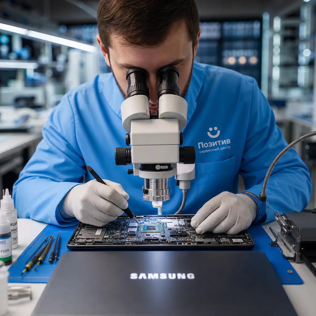 Замена видеокарты ноутбука Samsung в Курске