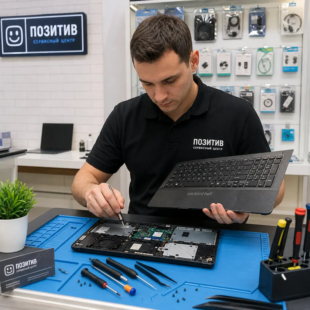 заменить клавиатуру на ноутбуке Packard Bell в Курске