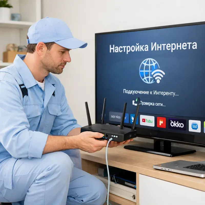 Настройка интернета на телевизоре в Курске