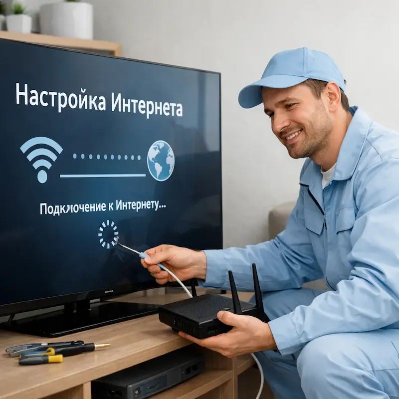 Настройка интернета на ТВ в Курске
