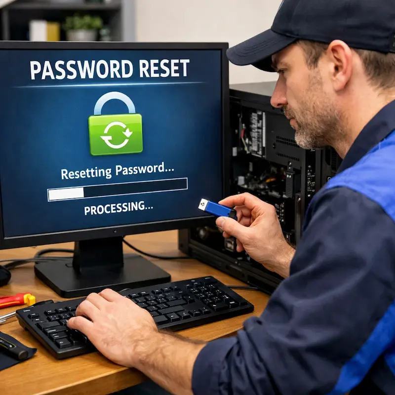 Удаление пароля на компьютере в Курске