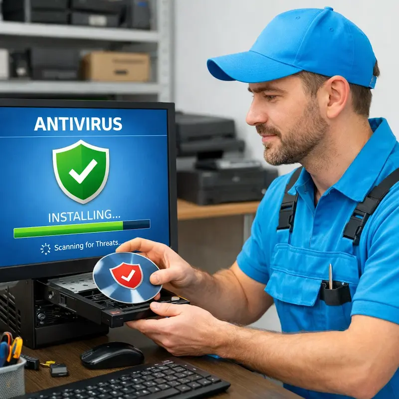 Установка антивируса в Курске на дому