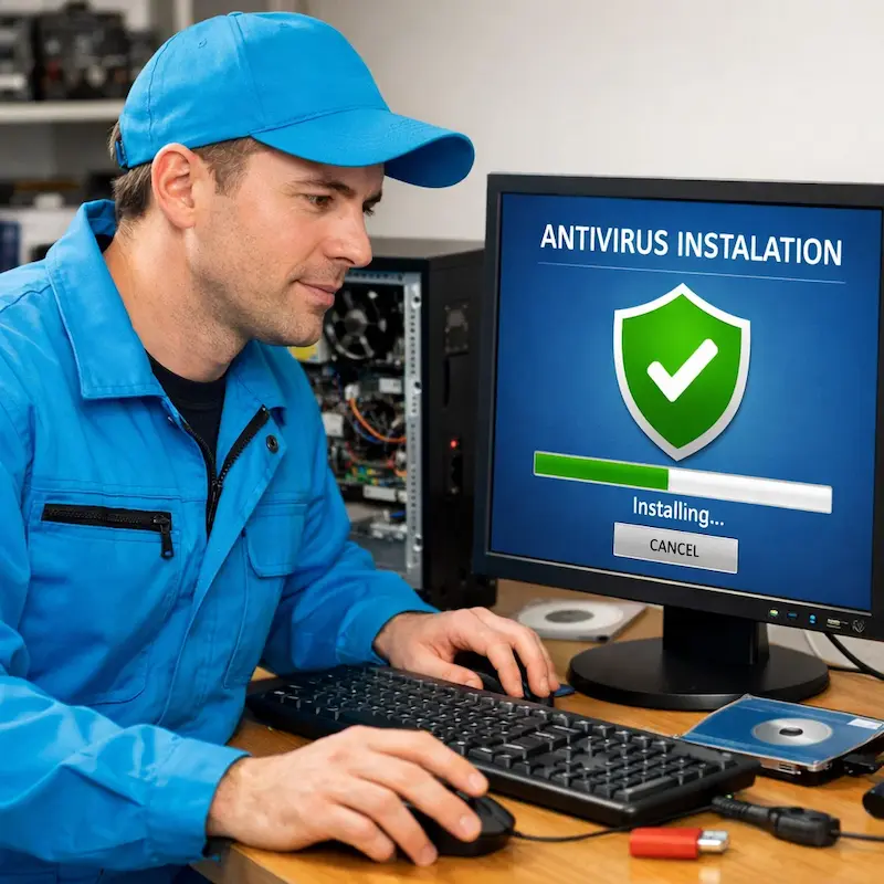 Установка антивируса на ноутбук в Курске