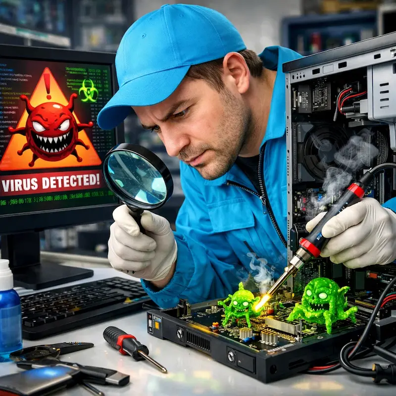 Вылечить компьютерный вирус в Курске